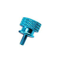 Vente en gros de vis à oreilles en aluminium anodisé M3 M4 pour boîtier d'ordinateur vis moletée noir rouge jaune bleu
