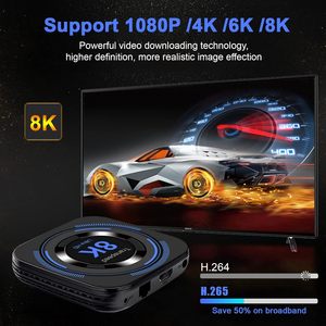 กล่องทีวี Android H618 ชิปเซ็ต 12.0 พร้อมแรม 2GB และรอม 16GB รองรับ 8K Dual-WiFi 2.4G 5.8G HDR10 BT4.0 USB 2.0 3D Ethernet - Product Image 4