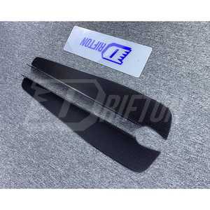 Aletas de hoja de difusor trasero de fibra de carbono estilo Jun para Nissan R35 GTR parte trasera debajo de divisores - Product Image 5