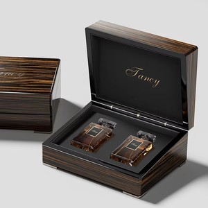 Sang trọng tùy chỉnh bằng gỗ đàn Piano Nước hoa hộp nước hoa MDF gỗ hộp quà tặng cho Arabic attar Oud Coffret boite Parfum - Product Image 1