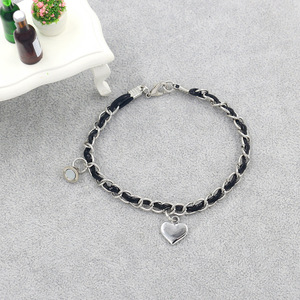 <span class=keywords><strong>Bracelet</strong></span> tendance en cuir avec pendentif cœur à aimant, idéal pour hommes, femmes et meilleurs amis - Product Image 5