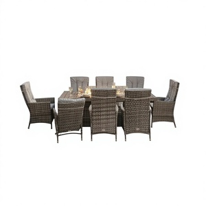 Set Divano Sezionale da Esterno con Braciere 6 Pezzi per Giardino e Patio, Resistente a Tutte le Condizioni Atmosferiche - Esaurito - Product Image 3