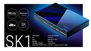 UGOOS SK1 Android TV Box 8K <span class=keywords><strong>Ultra</strong></span> <span class=keywords><strong>HD</strong></span> 8GB RAM 128GB ROM Control remoto por voz Amlogic S928X-K WiFi 6 BT 5,2 Top Box Set - Product Image 6