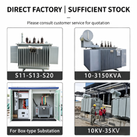 Transformateur de puissance immergé dans l'huile S22 10kV 11kV 400V 30kVA 2500kVA Optimisation complète des pertes du système Bobinage en cuivre pour la distribution