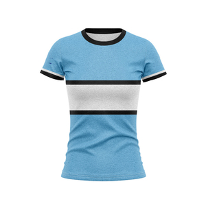 T-shirt d'entraînement rouge et bleu pour femmes Nambawan, style pacifique, haut de rugby Meri, vêtements d'équipe personnalisés OEM - Product Image 6