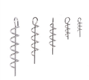 สปริงหมุนสำหรับตกปลาในน้ำเค็มและน้ำจืด สปริงเหล็กกล้าคาร์บอนสูง ตะขอเบ็ดตกปลาแบบล็อคเกลียว - Product Image 2