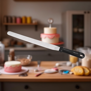 Spatola Lunga e Dritta con Manico Solido per Decorazione Torte e Utensili da Forno - Product Image 3