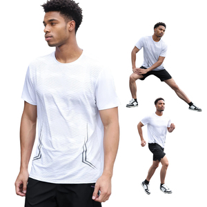 เสื้อยิมผู้ชาย Muscle Men OEM ผลิตจากโพลีเอสเตอร์ 100% แห้งเร็ว ระบายอากาศได้ดี - Product Image 1