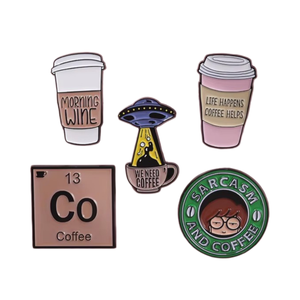 Broches de café esmaltados, broches de solapa, broches para ropa de barbero y sombreros, accesorios, regalos, broches al por mayor - Product Image 6