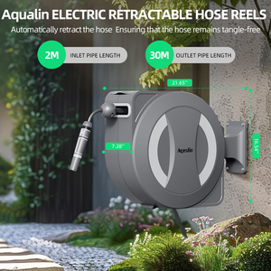 PVC Expandable 25 Meter Garden 1/2\" Gray Retractable Reel with <b>Plastic</b> <b>Storage</b> <b>Drawers</b> & Carts for Farm Use - Product Image 2