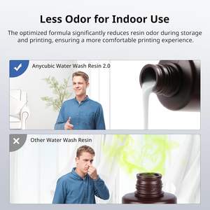Resina Anycubic Lavable con Agua 2.0, 2 kg, Gris, Resina para Impresora 3D - Product Image 5