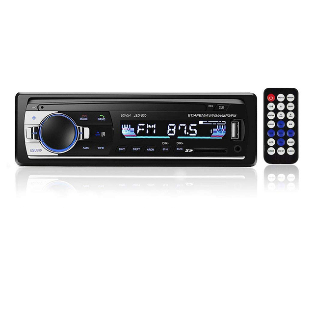 Single One Din Car Radio 24V BT Car Mp3 Player JSD520 Aux-in USB Handsfree Car Audio FM Transmitter Autoradio Stereo