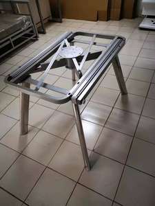 फर्नीचर फ्रेम ट्रांसफार्मर परिवर्तनीय टेबल दौर टेबल एक बड़े गोल मेज तह बढ़ाई तंत्र में खींच - Product Image 5