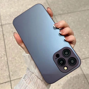 เคสโทรศัพท์มือถือรุ่นใหม่ AG Original สีเดิม สำหรับ <span class=keywords><strong>iPhone</strong></span> 16 15 14 <span class=keywords><strong>Plus</strong></span> 13 12 11 Pro Max พร้อมฟิล์มกันรอยเลนส์ เคสนาโนพีซีสีทรายอ่อน - Product Image 6