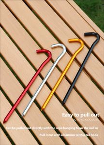 Clous de tente d'extérieur en alliage d'aluminium haute résistance de 18 cm, de qualité supérieure, pour toutes les saisons, idéaux pour l'escalade en roche - Vente en gros - Product Image 2