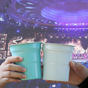 Custom Logo Color Customized Color Recyclable Cups Eco-Friendly Lightweight <b>500ml</b> Classic Style Aluminum <b>Mug</b> for Party - Product Image 2