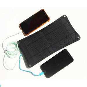 แผงชาร์จพลังงานแสงอาทิตย์ Masuyoshi Mitsu 10W ETFE แบบพกพา ช่องเสียบ USB คู่ สำหรับการเดินทางกลางแจ้ง - Product Image 1