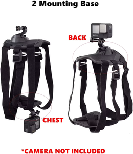 <span class=keywords><strong>Harness</strong></span> Vest Anjing yang Lembut dan Dapat Disesuaikan dengan 2 Basis Pemasangan untuk Fiksasi Dada dan Punggung Hewan Peliharaan untuk Semua Model <span class=keywords><strong>Gopro</strong></span> Hero - Product Image 5