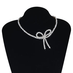 Collier ras de cou en perles d'eau douce de pomme de terre en gros, bijoux - Product Image 1