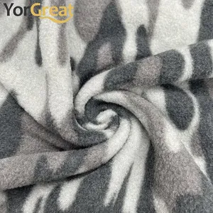 Cheapest Price Fabrics FDY Rotary Printing Polyester Fabrics Polar Fleece 1 Side Antipilling Fabrics For Clothing