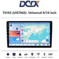 Autoradio TS105 (UIS7865) 8 cœurs 4G WiFi DSP avec écran IPS 9"/10" 1280*720 / 2K 2000*1200, avec Android Auto et CarPlay multimédia