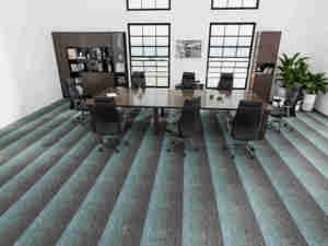 Tùy chỉnh thiết kế hiện đại màu xám vòng lặp văn phòng gạch Thảm Nylon hình vuông chống tĩnh chống trượt thương mại <span class=keywords><strong>Padding</strong></span> kèm theo Thảm vuông - Product Image 2