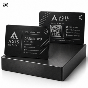 Carta NFC in Metallo Personalizzata con Confezione Regalo, Biglietto da Visita RFID Smart con Logo Inciso al Laser per Membri <span class=keywords><strong>VIP</strong></span> di Alto Livello - Product Image 6