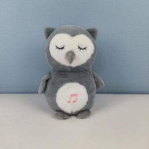 Muñeca de búho de peluche <span class=keywords><strong>para</strong></span> niños, simulación de música luminosa, juguete de respiración, juguete relajante <span class=keywords><strong>para</strong></span> bebé - Product Image 3