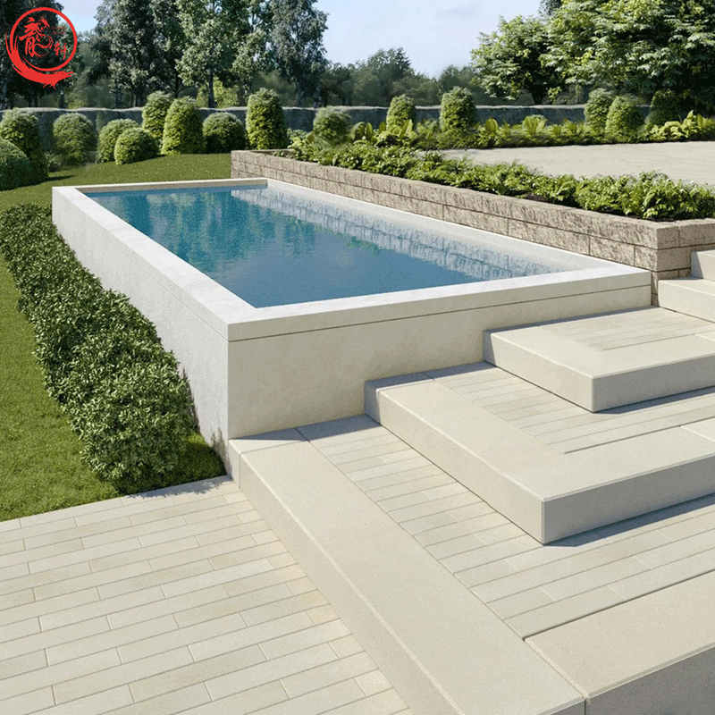 Customized Fiberglass Pool Light Grey Color