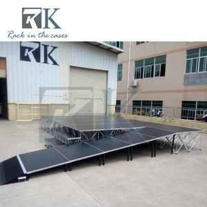 Modular <b>Stage</b> <b>Platform</b> Aluminum Smart <b>Stage</b> Portable <b>Stage</b> Kit Mobile <b>Stage</b> <b>Platform</b> with Aluminum <b>Stage</b> Riser and Slope - Product Image 2