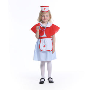 Professionnel pour enfants médecin <span class=keywords><strong>infirmière</strong></span> Halloween fête Performance porter maternelle fille jeu de rôle habillage tenues pantalons - Product Image 1