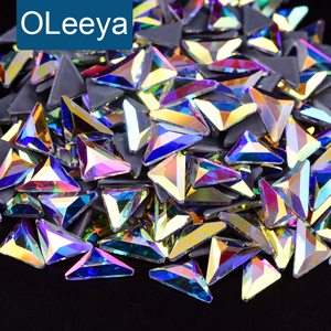 Oleeya Factory - Venta al por mayor de pedrería de cristal marquise termoadhesiva a granel, piedras de ojo de caballo para decoración de zapatos de tacón alto para mujer - Product Image 1