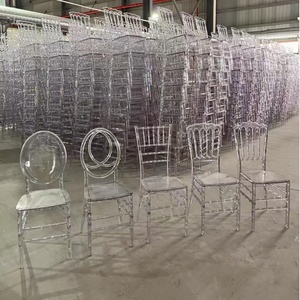 Sillas Chiavari de Resina <span class=keywords><strong>Transparente</strong></span>, Apilables, Ligeras e Impermeables para Bodas al Aire Libre, Salones de Banquetes y Alquiler de Eventos en Hoteles - Product Image 3