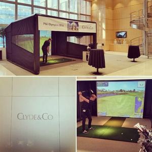 Tente de simulation de tir au <span class=keywords><strong>golf</strong></span> gonflable d'extérieur personnalisée, résistante aux intempéries, avec écran de cinéma - Product Image 3