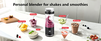 Blender personnel 7,4 V, appareil de cuisine de haute qualité, commandes par bouton-poussoir