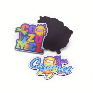Factory Outlet Custom 3D Aluminum Foil Embossed Metal Country Souvenir Gift <b>Fridge</b> Magnets - Product Image 4