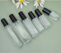 Vente en gros de vaporisateur de parfum en verre de 5ml 10ml 20ml flacon pulvérisateur cosmétique de 1oz en or et argent transparent flacon d'emballage cosmétique de 8ml