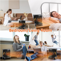 2023 nouveau électrique led mini cheminée personnelle armoire intelligente intérieur moderne cheminée électrique 3d bois de chauffage cheminée