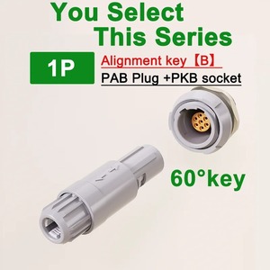 Connettore Push-Pull in Plastica Compatibile con Serie Lemo PAG PKG PLG/CAB CKB <span class=keywords><strong>CLB</strong></span> 0P, Presa Fissa 2/3/4/5/6/7/9 Pin per Uso Medico - Product Image 5