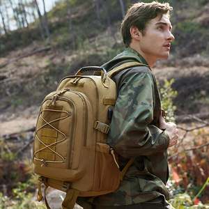 Sac à dos tactique multifonctionnel camouflage grande capacité pour les voyages en plein air, la randonnée, l'alpinisme, fermeture éclair en polyester - Product Image 4