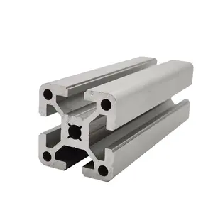 Perfis de alumínio estruturais personalizados, extrusão anodizado 4040 t slot de extrusão 40x40