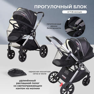 Ventes chaudes 2026 LEN 1888 CE 3Certificat Poussette pour bébé Cadre en alliage d'aluminium Multifonction Panier de couchage Convertible assis-decouché - Product Image 2