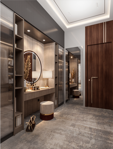 Diseño <span class=keywords><strong>de</strong></span> Armario <span class=keywords><strong>de</strong></span> Madera <span class=keywords><strong>de</strong></span> <span class=keywords><strong>Pino</strong></span> Macizo para Dormitorio Inteligente <span class=keywords><strong>de</strong></span> 3 <span class=keywords><strong>Puertas</strong></span> con Espejo - Product Image 6