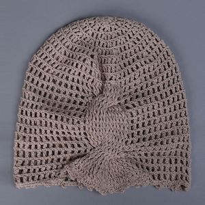 Gorro de Lino Tejido a Mano con Diseño Floral, Transpirable, para Primavera/Verano, Estilo Casual para Mujer - Product Image 4