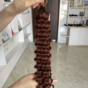 Nuevo Cabello Humano de Ganchillo con Anillas, Trenzas Boho, Nudos Milagrosos, Cabello de Ganchillo con Efecto Pluma para Trenzar 33 #   color - Product Image 2