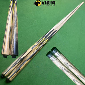 Queue de <span class=keywords><strong>billard</strong></span> <span class=keywords><strong>en</strong></span> ébène noir, quatre côtés, assemblée à la main, personnalisable, style monobloc et 3/4, sans peinture, 57 pouces - Product Image 1