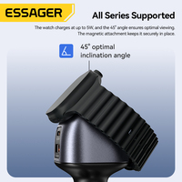 ESSAGER ES-CC31 PD3.0 2 en 1 Petit chargeur de voiture USB C portable 50W Charge rapide Type C avec chargeur magnétique pour montre