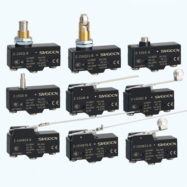 Customized Travel Micro Switch 16A 250VAC High Quality Limit Switch 3Pin Cherry Micro Switch With Various Levers