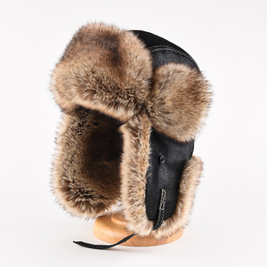 Lei Feng Hat With Ear Flaps Black Coffee Color Adjustable Head Circumference Foldable Neck Protector For Men Winter Warmth - Product Image 1
