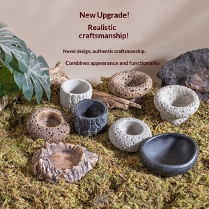 Ciotola per Acqua in Resina Robusta e Durevole per Allevamento di Rettili, Vaschetta per Allevamento di Lucertole, Ciotola Decorativa per Animali Domestici - Product Image 1